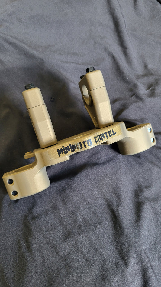 BILLET TOP CLAMP W/ BAR MOUNTS CRF110 / CRF125
