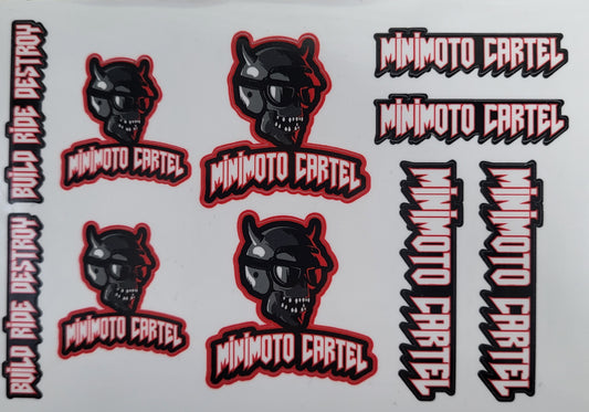 MMC HELMET SPONSOR DECAL STICKER SHEET