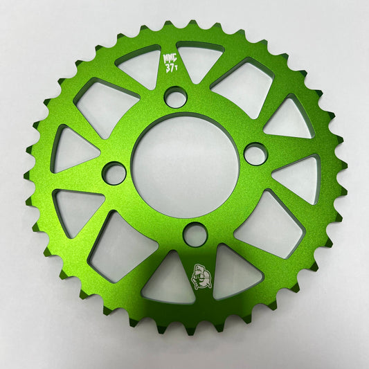 Aluminum Race Spec Rear Sprocket Green Kawasaki KLX110