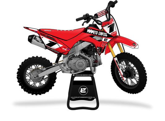 MINIMOTO CARTEL GRAPHICS KIT HONDA CRF110 19+ 'CHAMP' SERIES