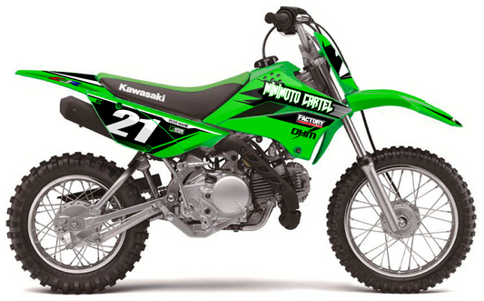 MINIMOTO CARTEL GRAPHICS KIT KLX110 2010+ 'DESTROY' SERIES