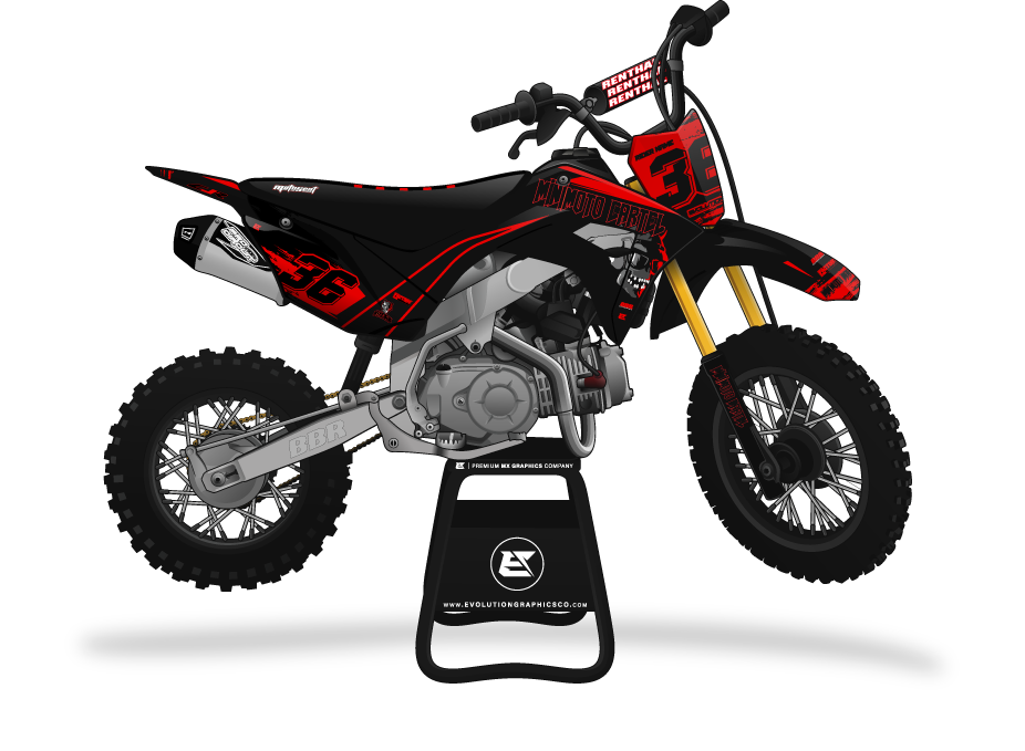 MINIMOTO CARTEL GRAPHICS HONDA CRF110 2019+ 'SPLICE' SERIES