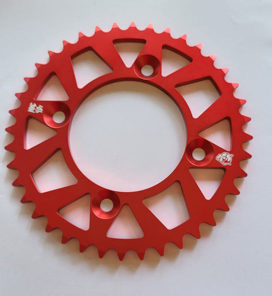 REAR SPROCKET ALUMINUM RACE SPEC HONDA CRF110 2019+ RED