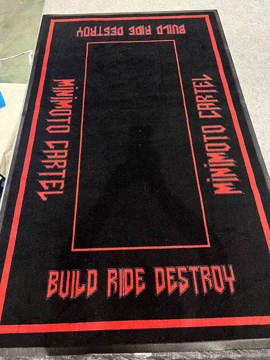 MINIMOTO CARTEL PIT MAT RUG 5'x3'