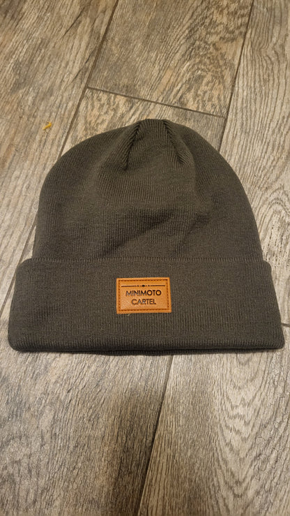 MMC BEANIE CAP W/ LEATHER PATCH