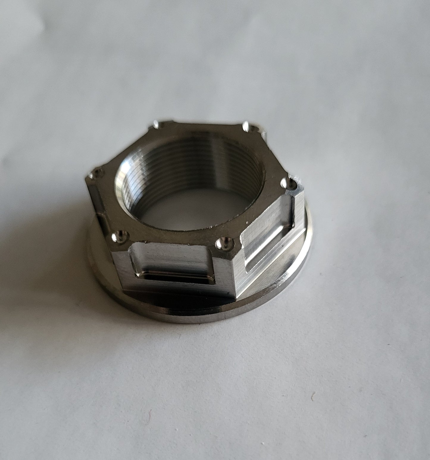 TITANIUM STEERING STEM NUT KAWASAKI KLX110 ALL