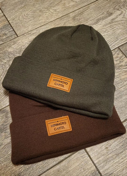 MMC BEANIE CAP W/ LEATHER PATCH