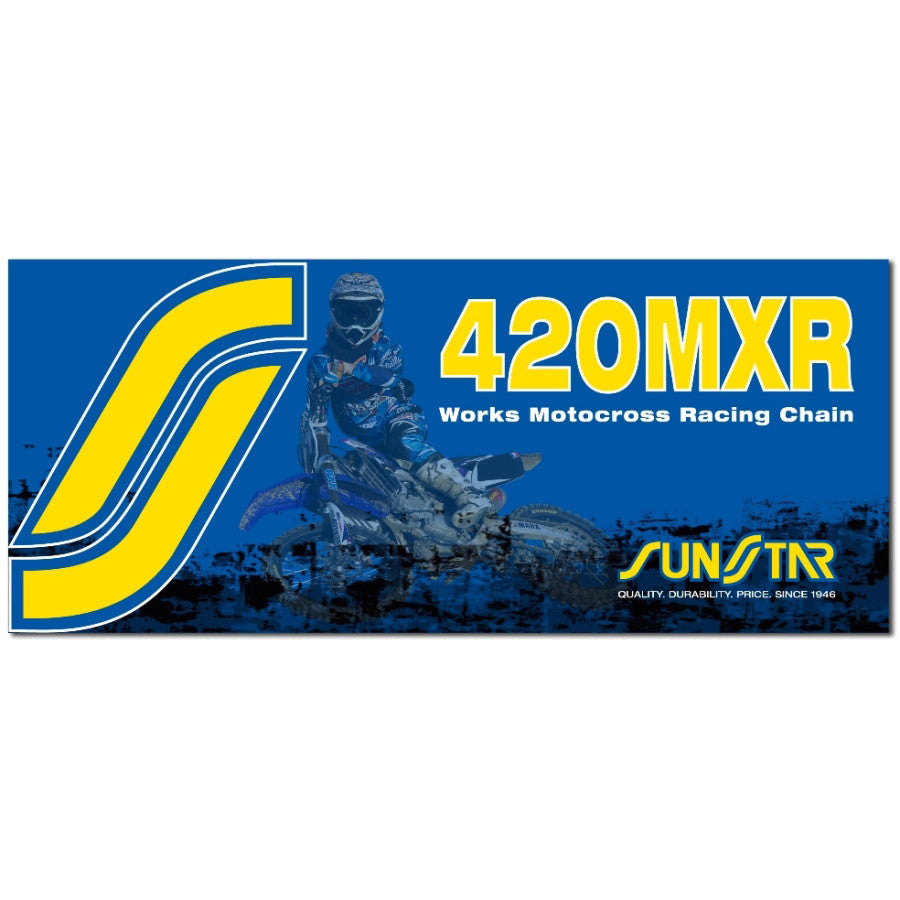 Sunstar 420 MXR1 Works MX Racing Chain Gold 126 Link