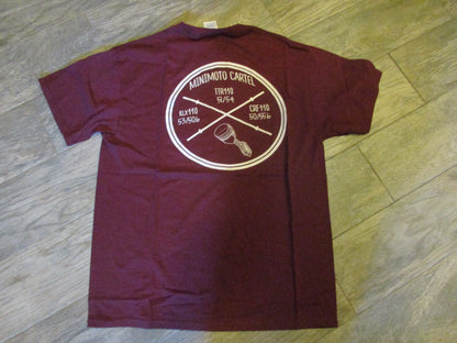 PISTON TEE MAROON