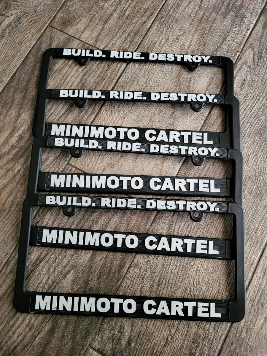 LICENSE PLATE FRAME – MiniMoto Cartel